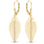 Wyjątkowe Srebrne Pozłacane Kolczyki z Cyrkoniami