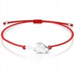 Bransoletka na sznurku nutka muzyka sznurkowa srebrna 925 na prezent