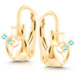 Kolczyki dla dzieci kotki zapięcie angielskie