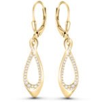 Kolczyki srebrne pozłacane cyrkonie modne wiszące angielskie zapięcie 925