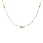 Naszyjnik pozłacany z cytrynem