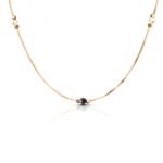 Choker z kamieni naturalnych turmalin cytryn