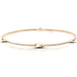 Bransoletka pozłacana z cytrynem