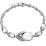 Srebrna bransoletka z opalem