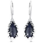 Kolczyki noc kairu srebrne wiszące