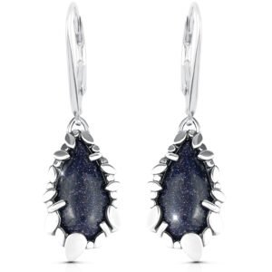 Kolczyki noc kairu srebrne wiszące