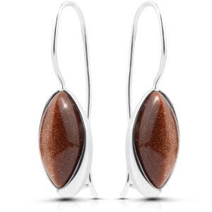 Kolczyki srebrne piasek pustyni