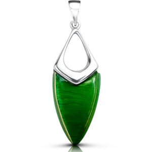 Wisiorek srebrny obsydian