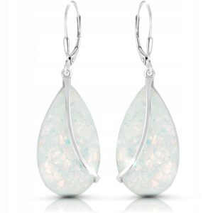 Kolczyki z opalem srebrne