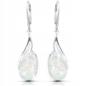 Kolczyki srebrne z opalem