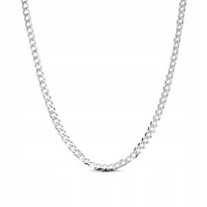 Łańcuszek srebrny pancerka 55cm