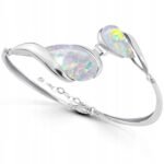 Srebrna bransoletka z opalem