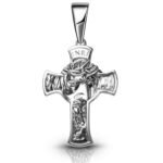 Krzyżyk srebrny krzyż męski duży solidny z Jezusem wizerunkiem srebro 925