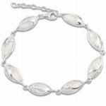 Srebrna bransoletka z opalami