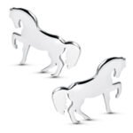 Kolczyki konie srebrne prezent z koniem dla koniary sztyfty srebro 925