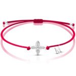 Srebrna bransoletka z literką