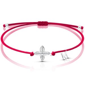 Srebrna bransoletka z literką