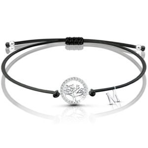 Bransoletka srebrna drzewko