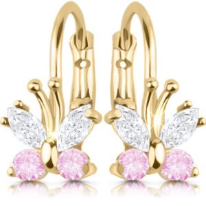 Kolczyki dla dziewczynki pozłacane