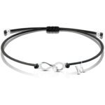 Bransoletka srebrna znak nieskończoności