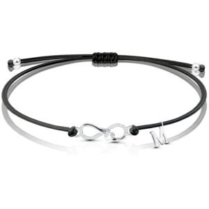 Bransoletka srebrna znak nieskończoności