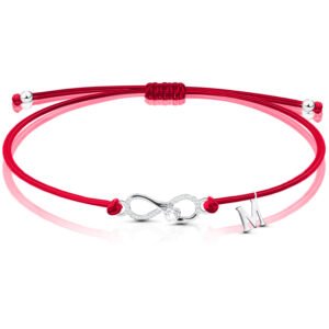 Bransoletka srebrna znak nieskończoności