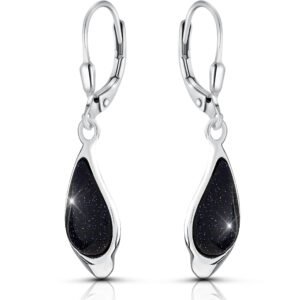 Noc Kairu kolczyki srebrne wiszące 925